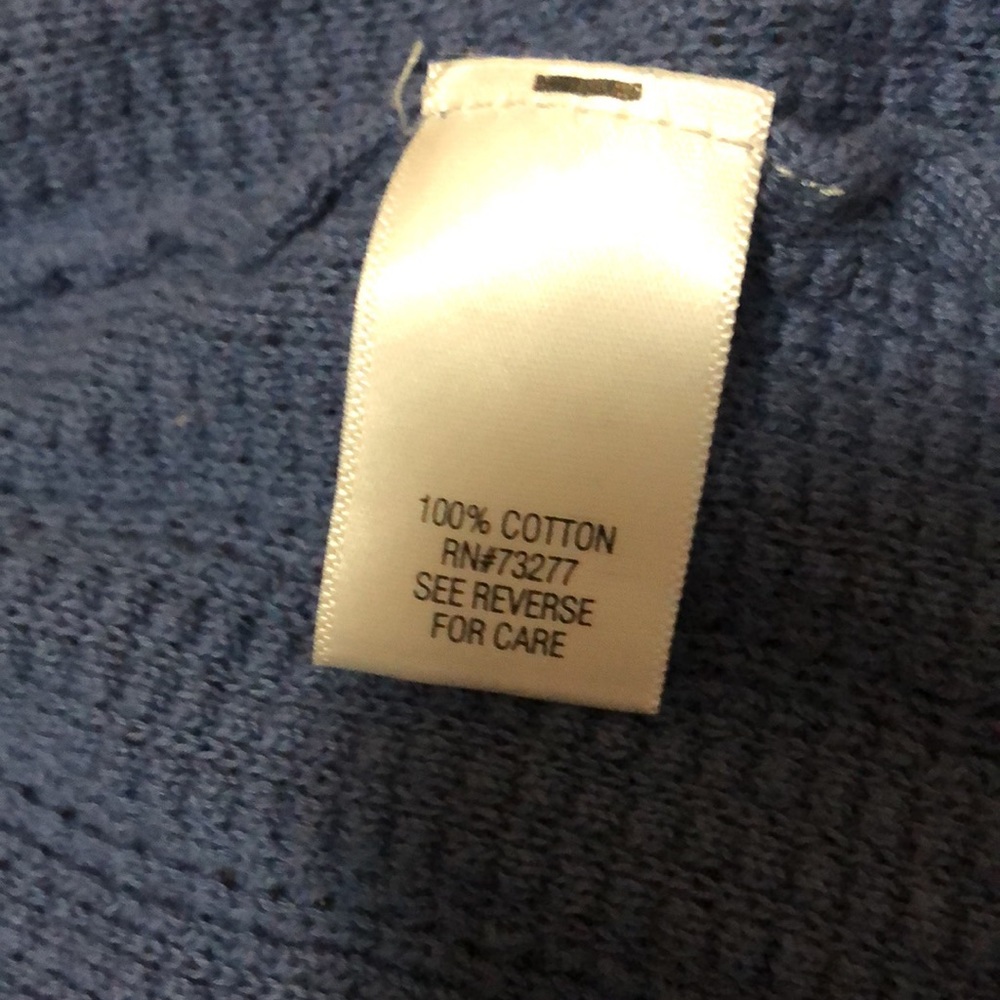 NWT Croft and Barrow Periwinkle blue sweater M - Picture 6 of 6